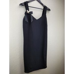 Karl Lagerfeld Strapped Midi Dress Black Size 6